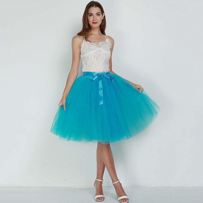 7 Layers Tulle Skirt Formal Dress Skirt Ballet Gauze Skirt Tutu Tulle Skirt Exclusive for