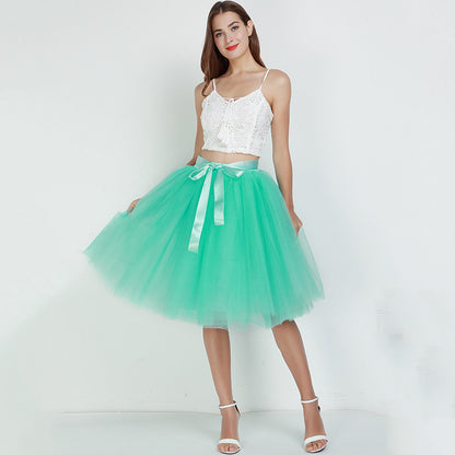 7 Layers Tulle Skirt Formal Dress Skirt Ballet Gauze Skirt Tutu Tulle Skirt Exclusive for