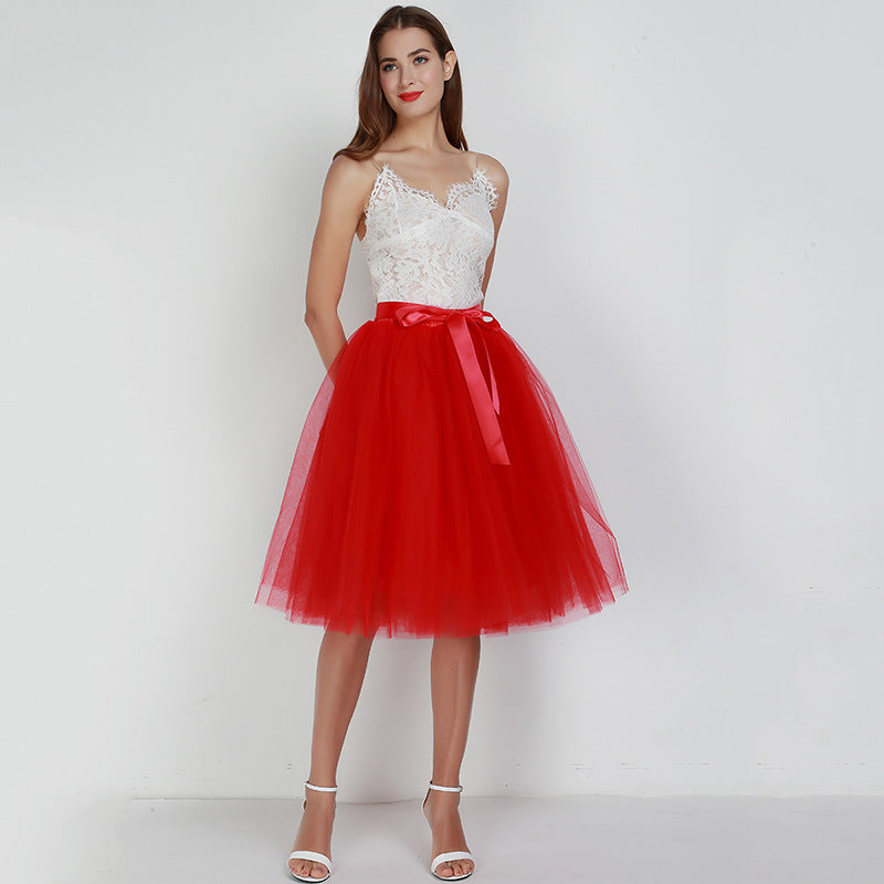 7 Layers Tulle Skirt Formal Dress Skirt Ballet Gauze Skirt Tutu Tulle Skirt Exclusive for