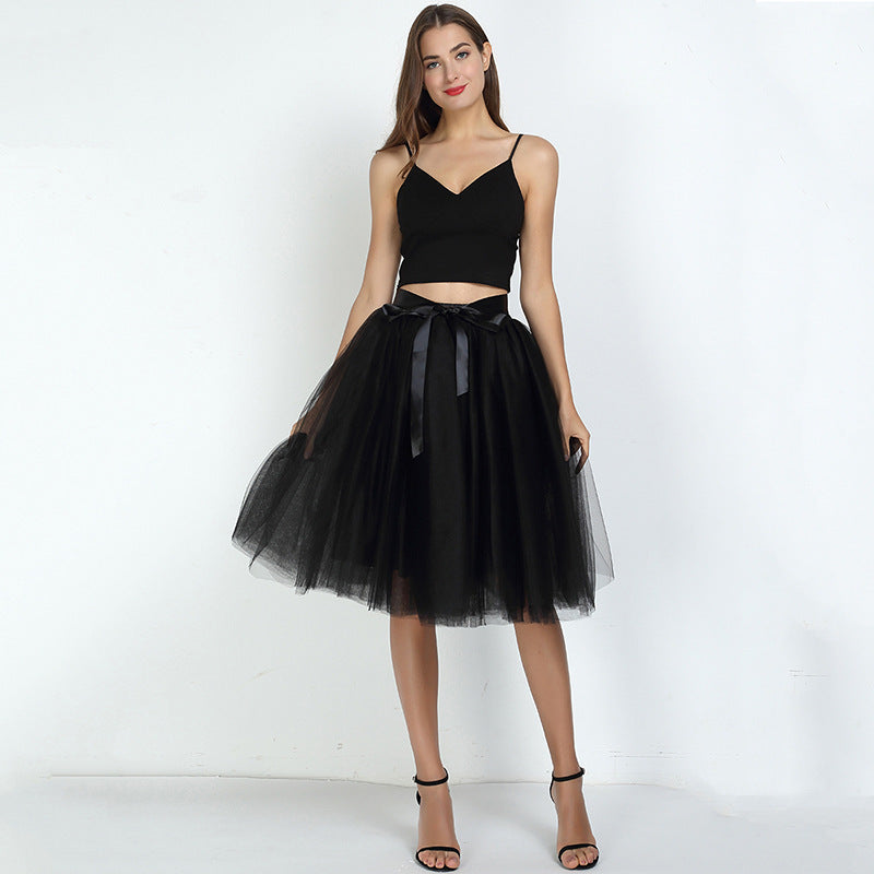 7 Layers Tulle Skirt Formal Dress Skirt Ballet Gauze Skirt Tutu Tulle Skirt Exclusive for