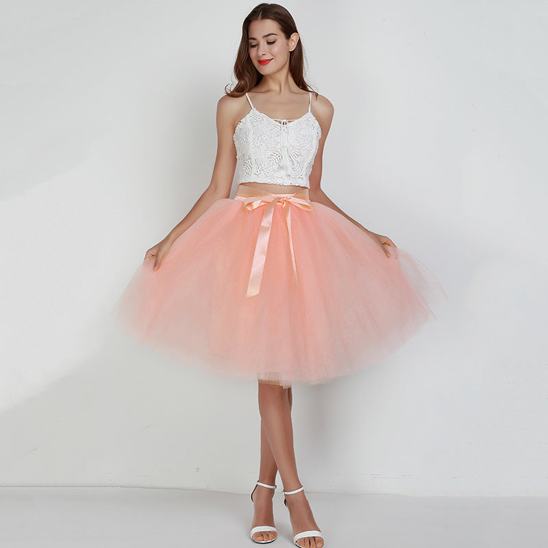 7 Layers Tulle Skirt Formal Dress Skirt Ballet Gauze Skirt Tutu Tulle Skirt Exclusive for