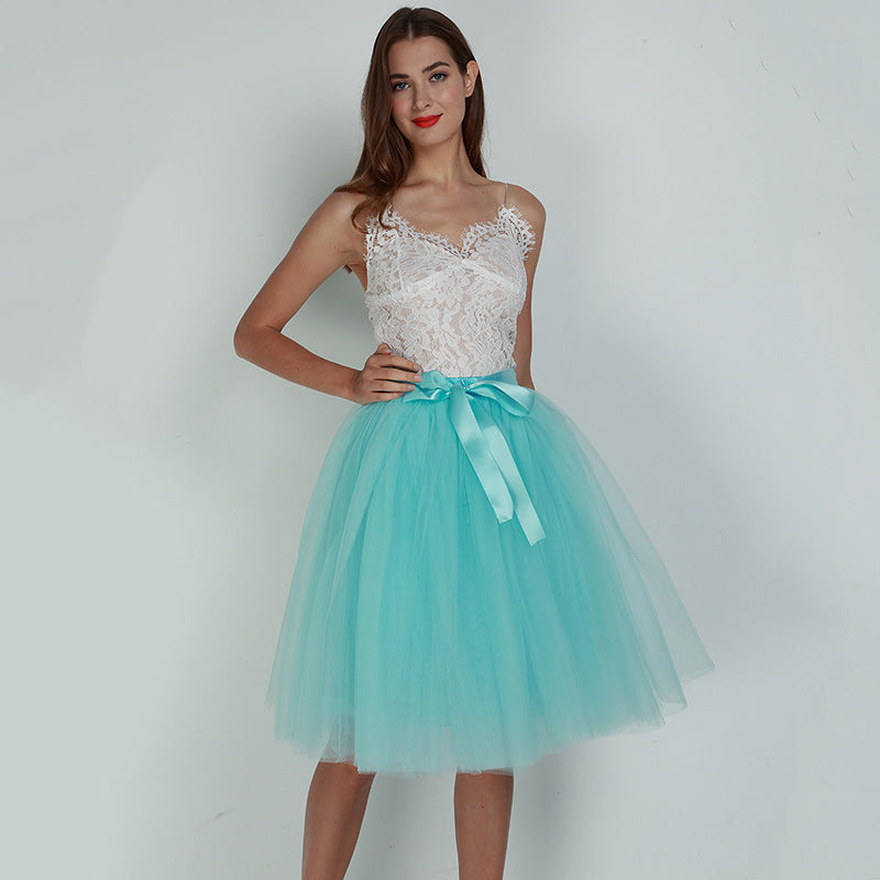 7 Layers Tulle Skirt Formal Dress Skirt Ballet Gauze Skirt Tutu Tulle Skirt Exclusive for