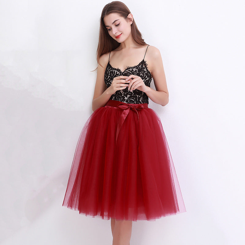 7 Layers Tulle Skirt Formal Dress Skirt Ballet Gauze Skirt Tutu Tulle Skirt Exclusive for