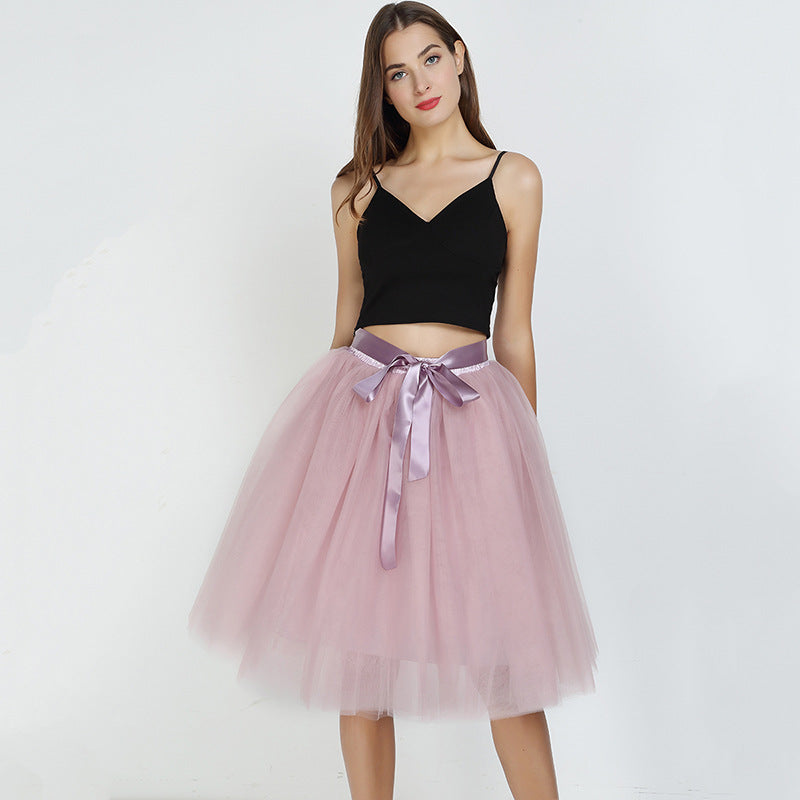 7 Layers Tulle Skirt Formal Dress Skirt Ballet Gauze Skirt Tutu Tulle Skirt Exclusive for