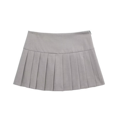 Skirt Women Summer A Line High Waist Slimming Pleated Skirt Small Sexy Skirt