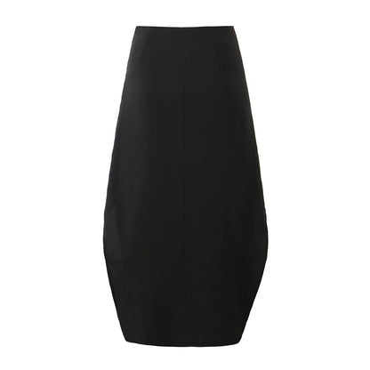 Summer Women Casual Sexy Slit Skirt Long Skirt Irregular Asymmetric Midi Dress