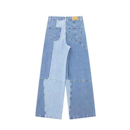 Jeans taille haute pour femmes Street pour femmes Pantalons à jambe droite Tide