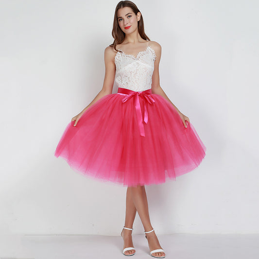 7 Schichten Tüllrock Formalkleid Rock Ballett Gaze Rock Tutu Tüllrock Exklusiv für