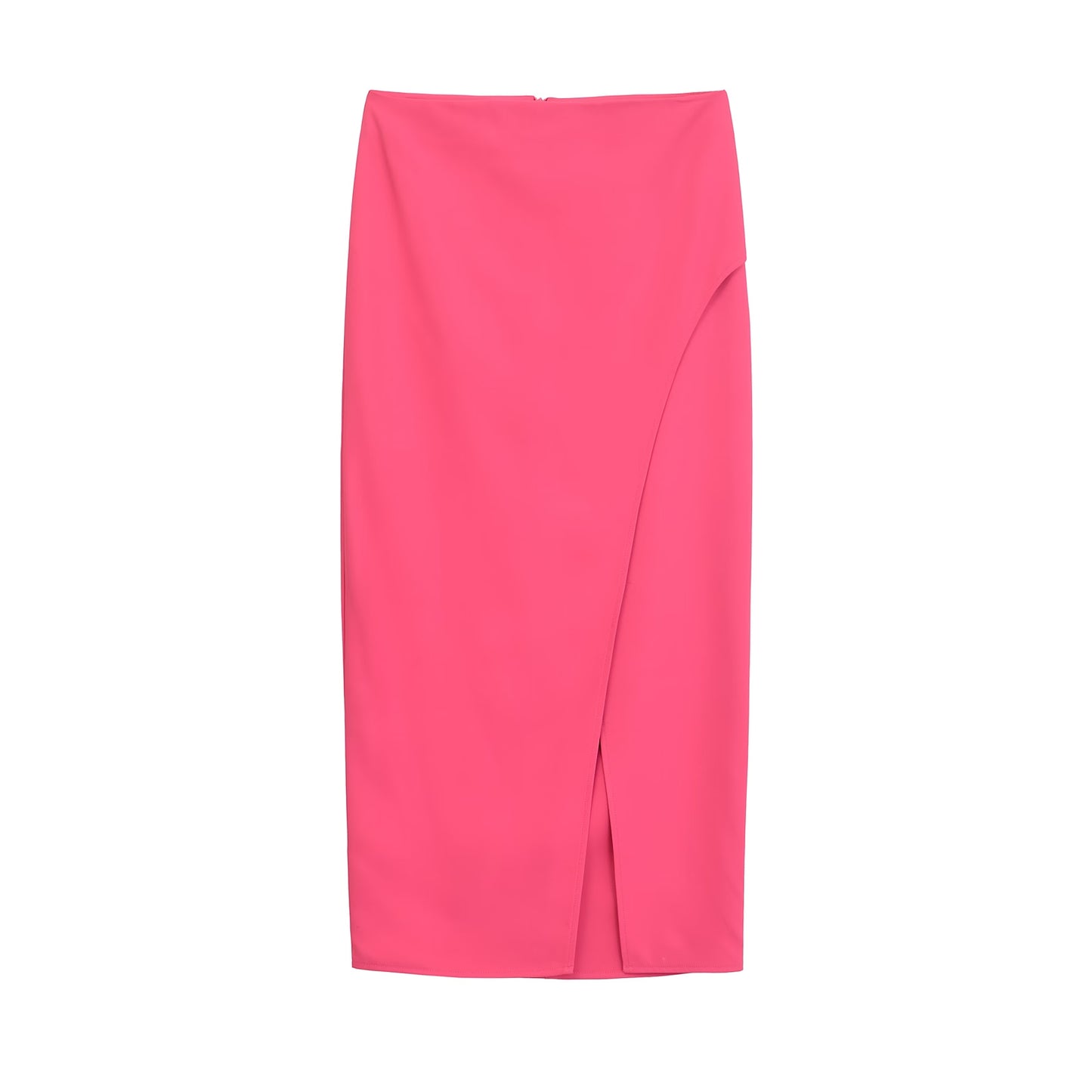 Spring French Minority High Waist Slit Hip Skirt