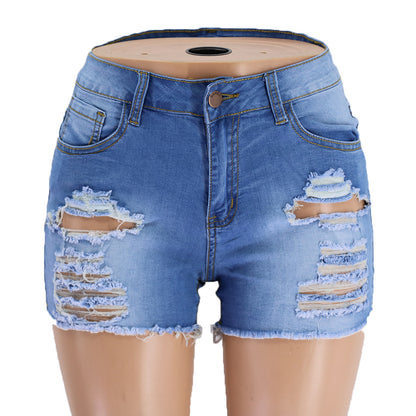 Short en jean déchiré Spring Mark pour femme