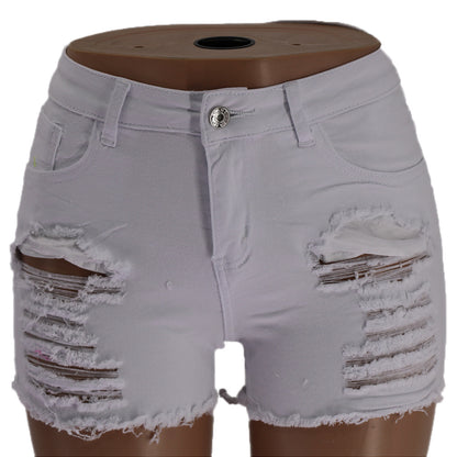 Short en jean déchiré Spring Mark pour femme