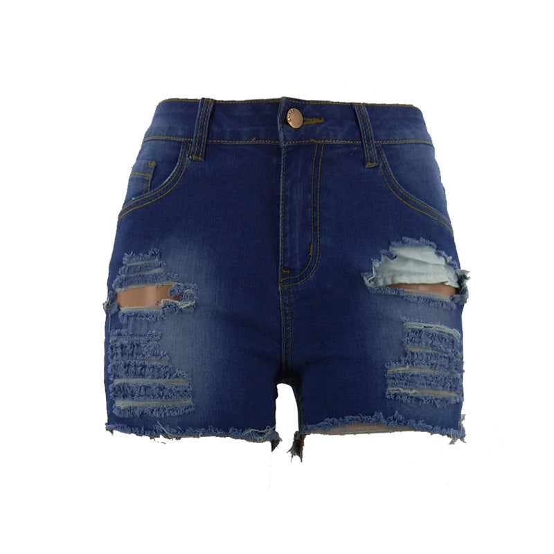 Short en jean déchiré Spring Mark pour femme