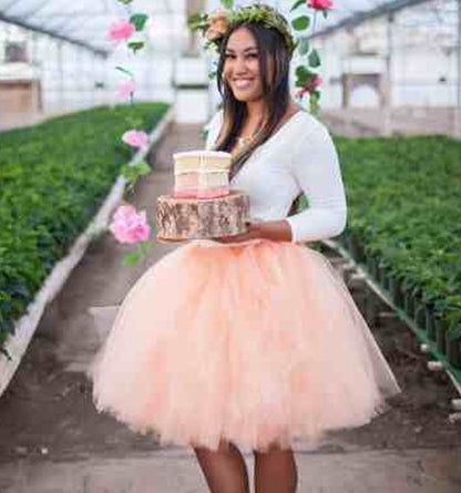 Jupe en gaze populaire pour robe de demoiselle d'honneur de mariage, jupe en gaze pour photo de danse