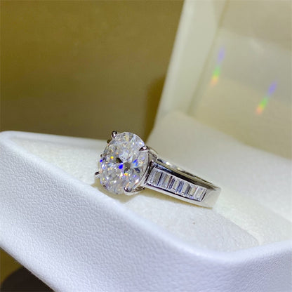 3 Carat Moissanite 925 Sterling Silver Ring