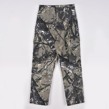 Vêtements pour femmes automne camouflage sexy ample décontracté pantalon à poche zippée