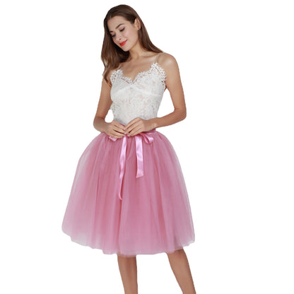 Multi Layer Tulle Skirt Gauzy Dance Dress Pettiskirt Tulle Skirt Tutu Gauze Skirt Belt