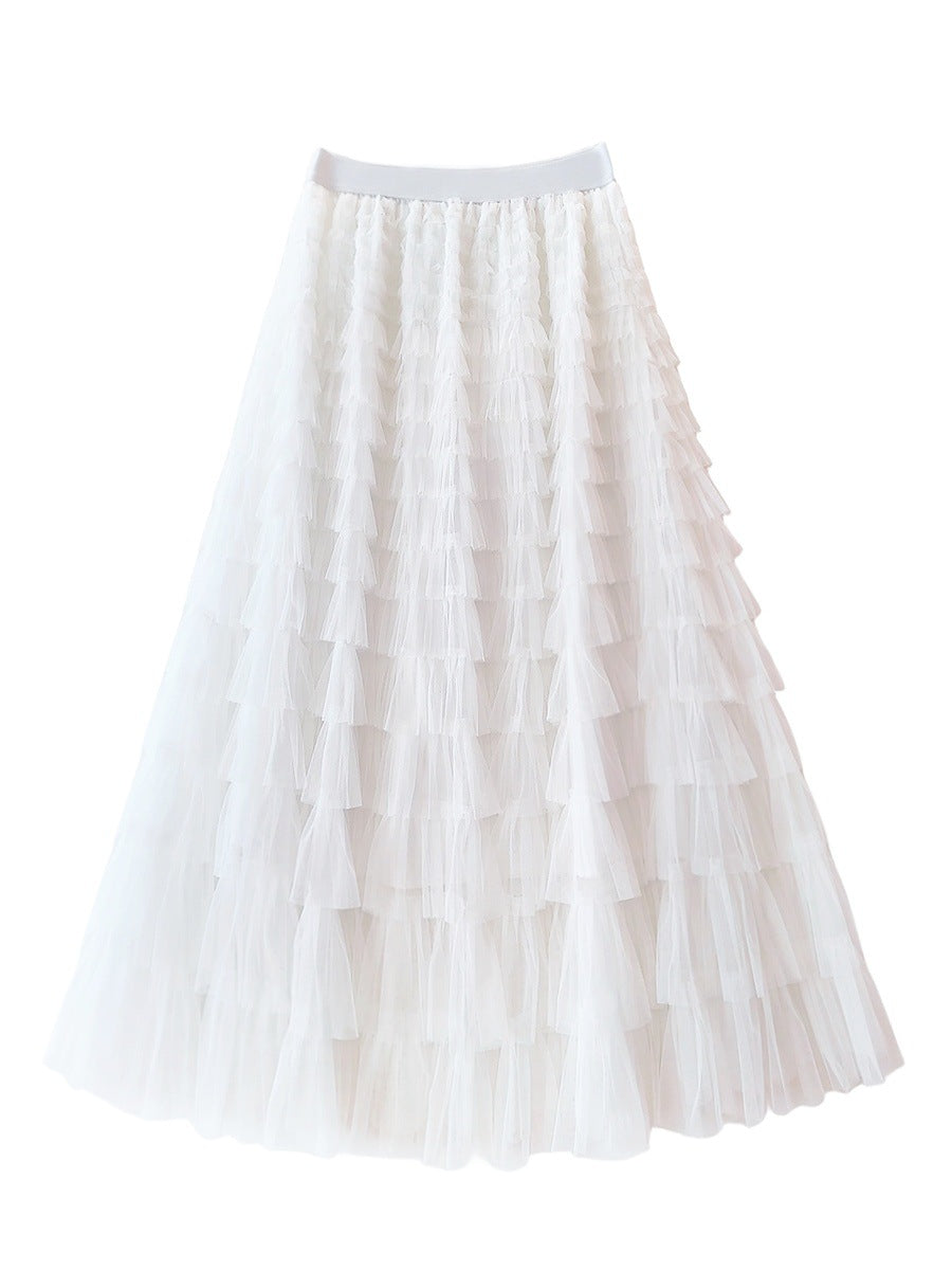 Robe longue en tulle pour anniversaire, cocktail, fête, danse, grande taille, robe à volants, coupe ajustée, longue, pour femme