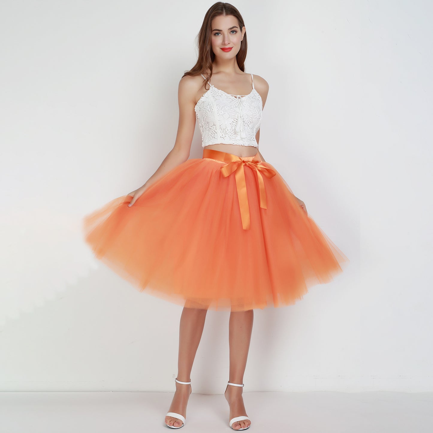 Multi Layer Tulle Skirt Gauzy Dance Dress Pettiskirt Tulle Skirt Tutu Gauze Skirt Belt