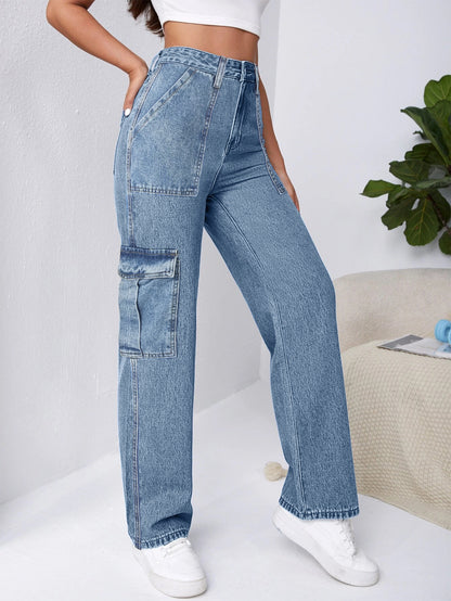 Vêtements pour femmes Salopette personnalisée en jean droit