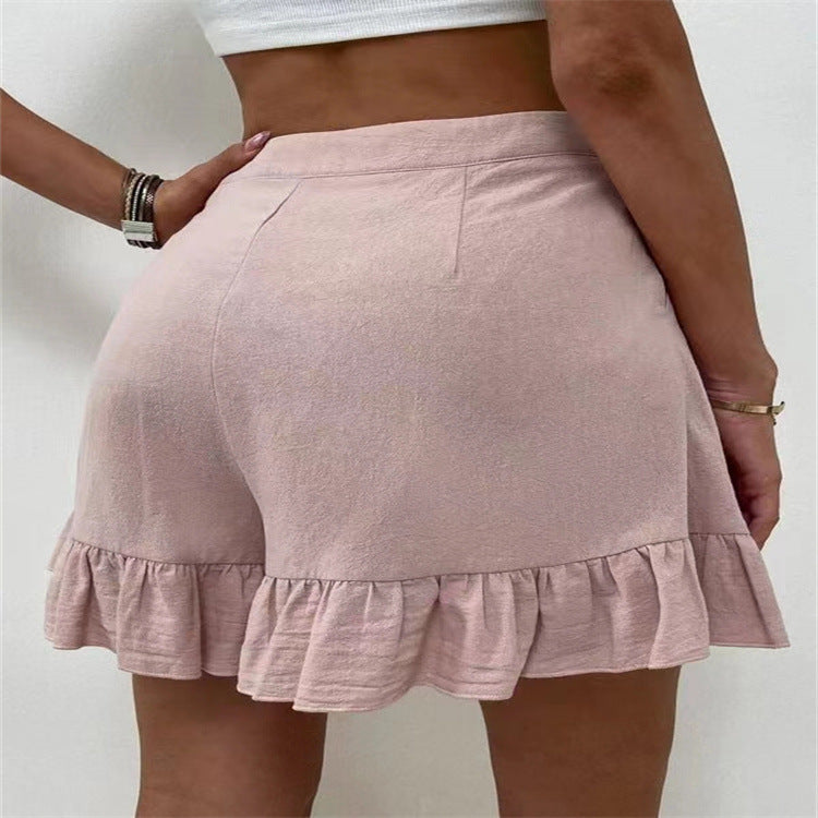 Shorts Casual Wide Leg Loose Shorts Summer New Women Clothing High Waist Shorts