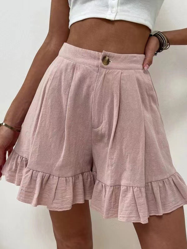 Shorts Casual Wide Leg Loose Shorts Summer New Women Clothing High Waist Shorts