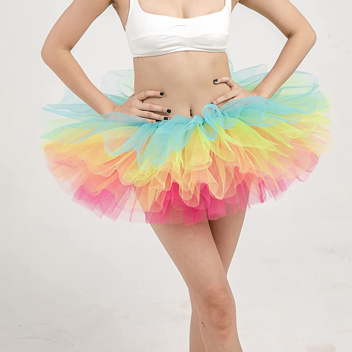 Skirt Tutu Skirt Princess Dress Five Layer Ballet Dance Skirt