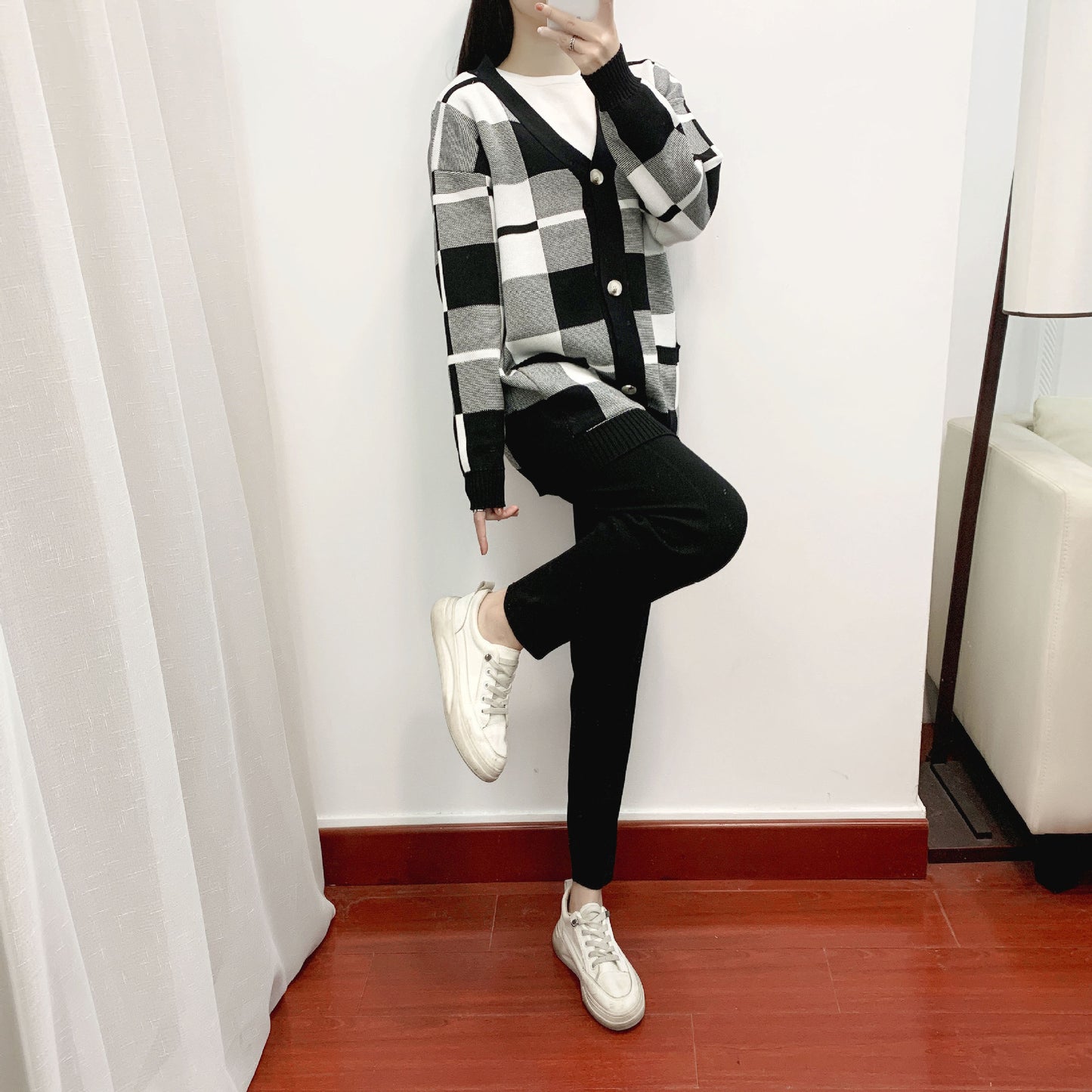 Autumn Winter Three Piece Suit Women Western Youthful Looking Casual Fashionable Knitted Coat Sweater Three Piece Set