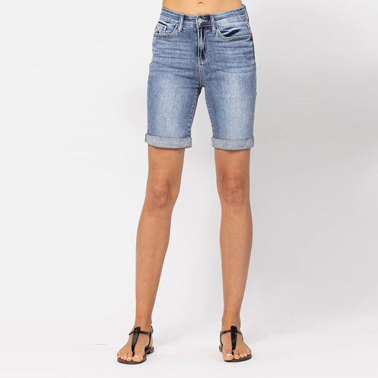 Sommer Casual Slim Fit Curling Damen Jeans Shorts