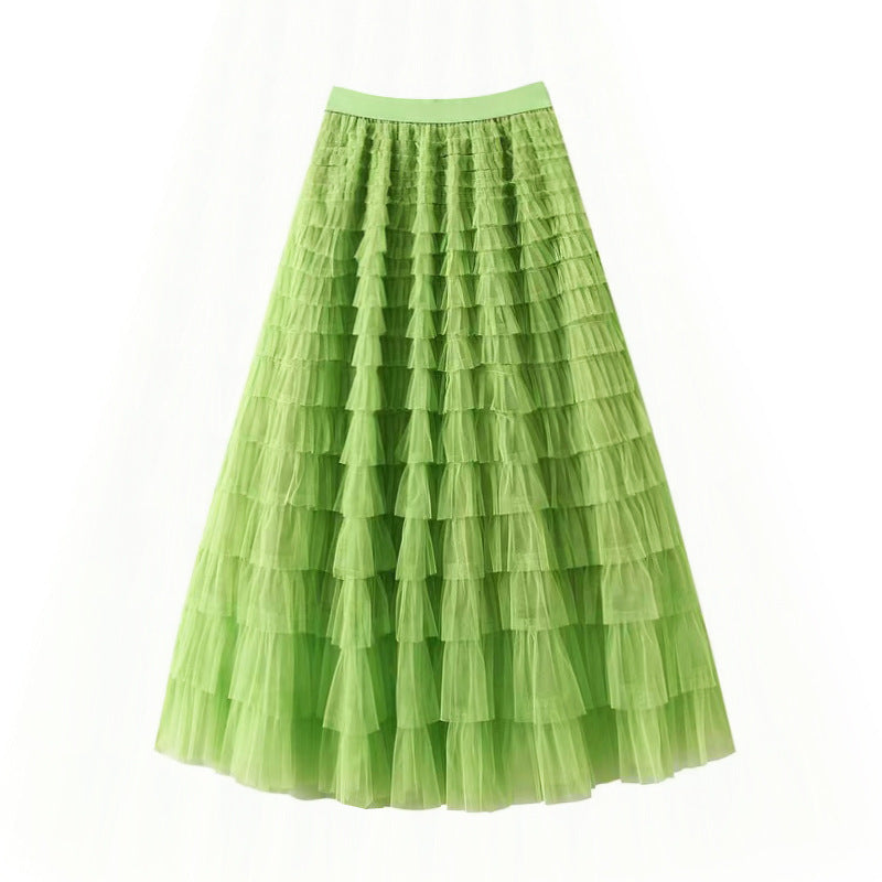 Robe longue en tulle pour anniversaire, cocktail, fête, danse, grande taille, robe à volants, coupe ajustée, longue, pour femme