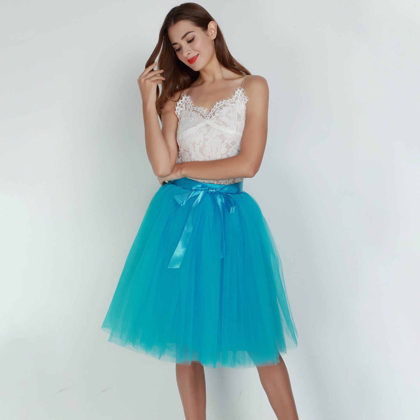 Multi Layer Tulle Skirt Gauzy Dance Dress Pettiskirt Tulle Skirt Tutu Gauze Skirt Belt