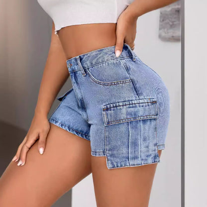 Vêtements pour femmes Short en jean confortable coupe slim