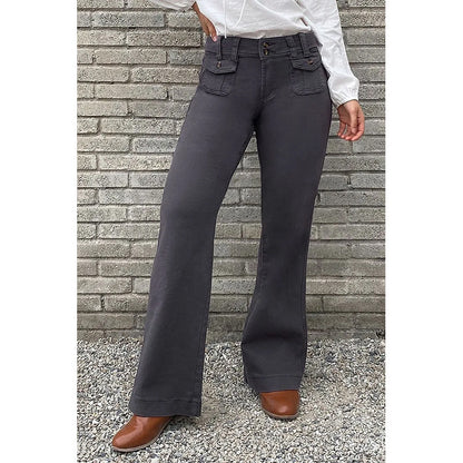 Jeans pour femmes Vêtements de travail Multi-sacs Pantalons décontractés pour femmes Pantalons à jambe droite pour femmes