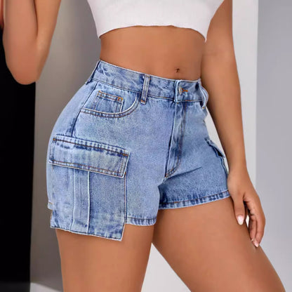 Vêtements pour femmes Short en jean confortable coupe slim