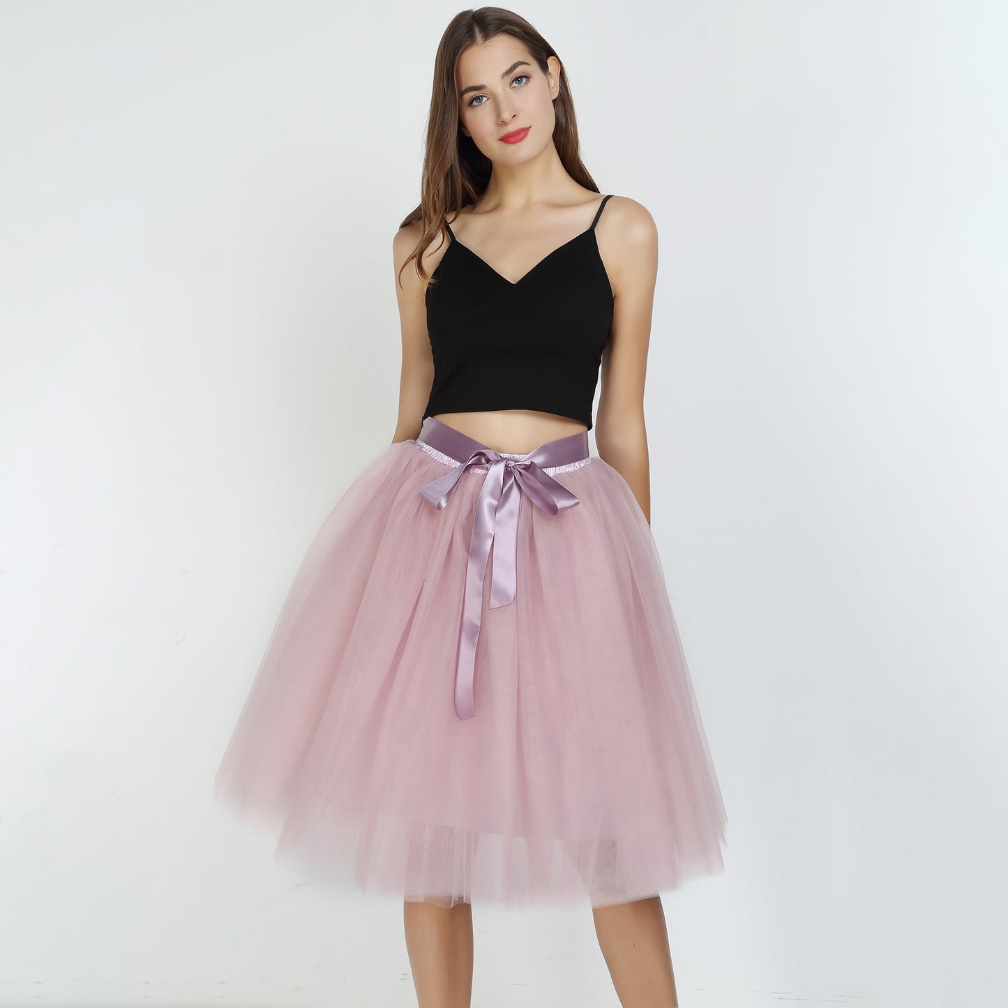 Multi Layer Tulle Skirt Gauzy Dance Dress Pettiskirt Tulle Skirt Tutu Gauze Skirt Belt