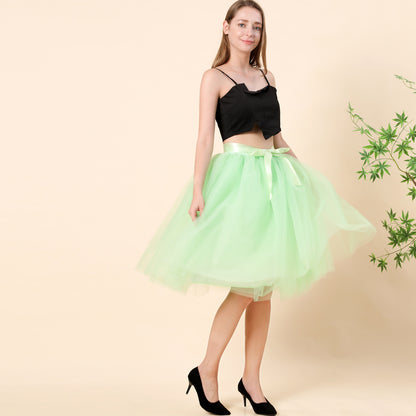 Multi Layer Tulle Skirt Gauzy Dance Dress Pettiskirt Tulle Skirt Tutu Gauze Skirt Belt