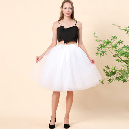 Multi Layer Tulle Skirt Gauzy Dance Dress Pettiskirt Tulle Skirt Tutu Gauze Skirt Belt