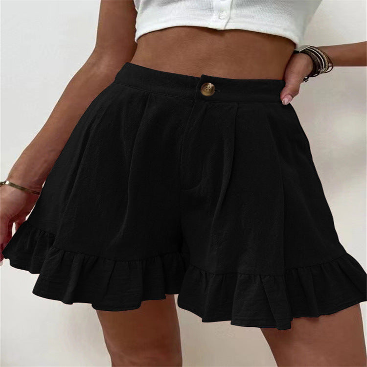 Shorts Casual Wide Leg Loose Shorts Summer New Women Clothing High Waist Shorts