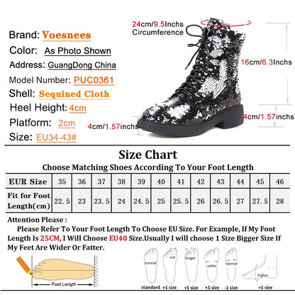 Short Plush Autumn Winter Women Ankle Boots Low Heel Round Toe Zipper Short Boots Discoloration Sequined Cloth Multi-Color Shoes