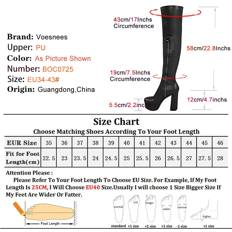 2024 Nouvelles bottes longues pour femmes Plateforme noire Pole Dance Stripper Talons Fétiche Bottines au-dessus du genou Chaussures pour femmes Bottes hautes cuissardes