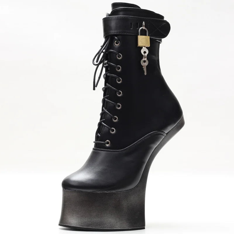 CACA Fetisch-Stiefeletten für Damen, 18 cm, ohne Absatz, für Herren, Bühnen-Pole-Dance-Schuhe, Cross-Dress-Stiefeletten, Silber, Gold, Lagerware, schnelle Lieferung