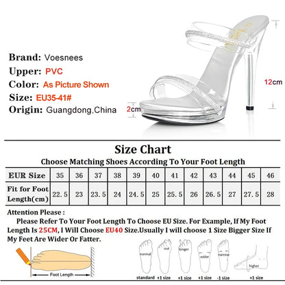 Summer Slippers 12CM Thin Heels Sexy Sandals Women Summer Fashion Open Toe Non-slip Slingback Sandals Elegant Party Dress Shoes