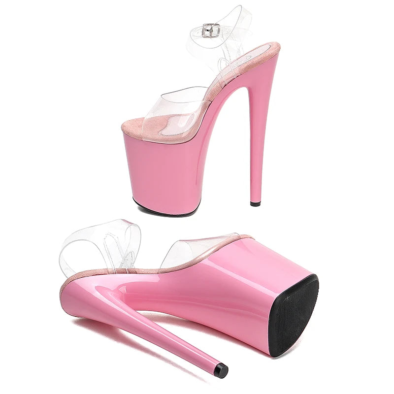 Leecabe Neue Designs Normal Pink 20cm/8inch Plateauschuh für Pole Dance oder Modelshow-Schuhe