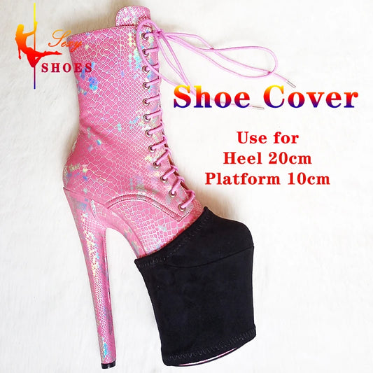 Shoes Protective Cover Sandals Boots Shoes High Heels Cover 10CM Platform Protection Pole Dance Boots Training Wear-Resist Cover