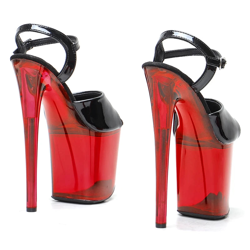 Leecabe 20CM/8inch Sexy Exotic Pole Dance Stripper young trend fashion color pole dance sandal  shoes