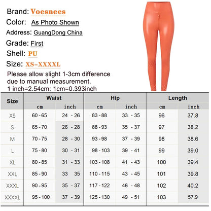 Sexy Bodycon Leggings Women High Waist PU Leather Stretch Slim Pencil Pants Double Zip Open Crotch Trouers Nightclub Leggings