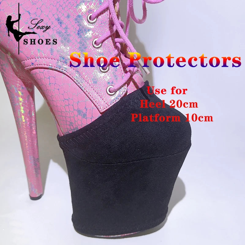 Shoes Protective Cover Sandals Boots Shoes High Heels Cover 10CM Platform Protection Pole Dance Boots Training Wear-Resist Cover